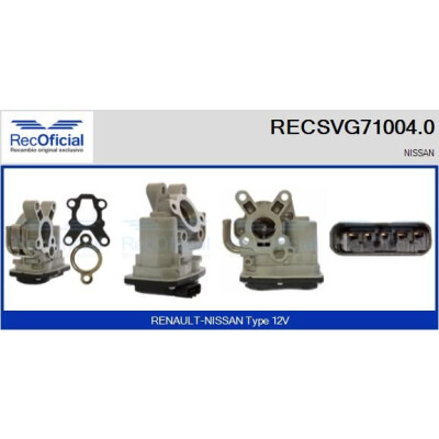 Vanne EGR RECOFFICIAL RECSVG71004.0