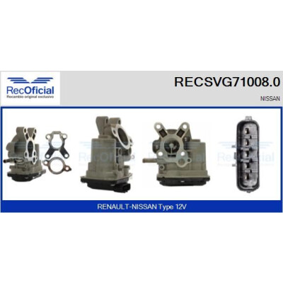 Vanne EGR RECOFFICIAL RECSVG71008.0