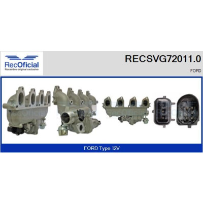 Vanne EGR RECOFFICIAL RECSVG72011.0