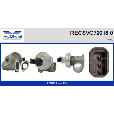 Vanne EGR RECOFFICIAL RECSVG72018.0