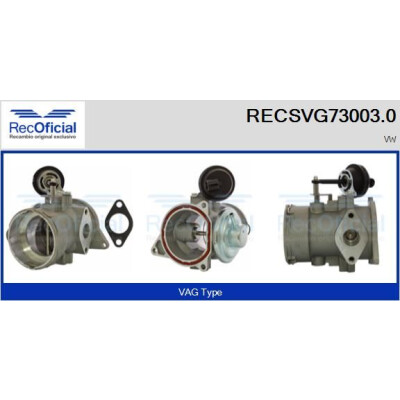 Vanne EGR RECSVG73003.0