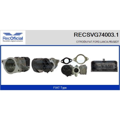 Vanne EGR RECOFFICIAL RECSVG74003.1