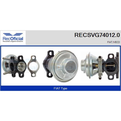 Vanne EGR RECOFFICIAL RECSVG74012.0