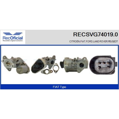 Vanne EGR RECOFFICIAL RECSVG74019.0