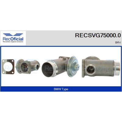 Vanne EGR RECOFFICIAL RECSVG75000.0