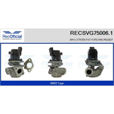 Vanne EGR RECSVG75006.1