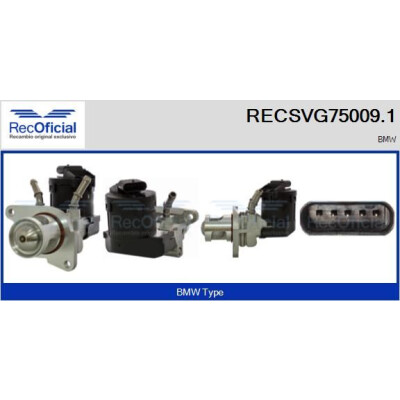 Vanne EGR RECOFFICIAL RECSVG75009.1