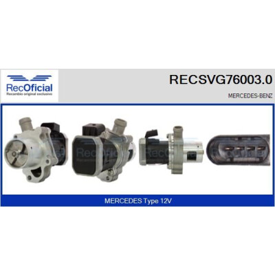 Vanne EGR RECOFFICIAL RECSVG76003.0