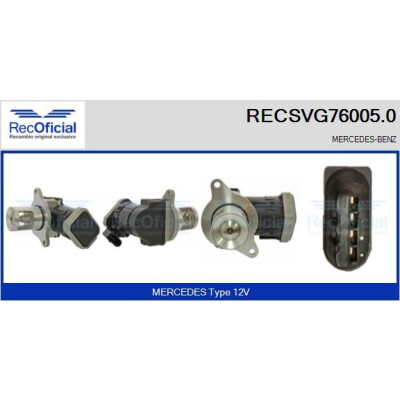 Vanne EGR RECOFFICIAL RECSVG76005.0