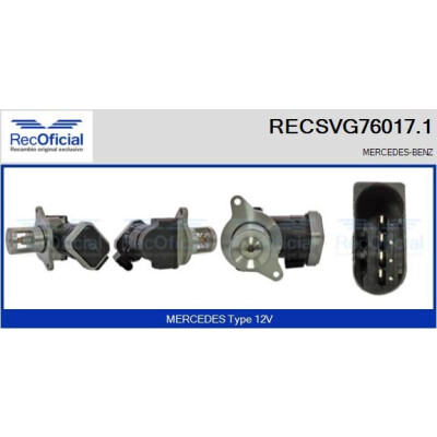 Vanne EGR RECOFFICIAL RECSVG76017.1