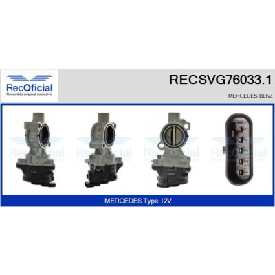 Vanne EGR RECOFFICIAL RECSVG76033.1