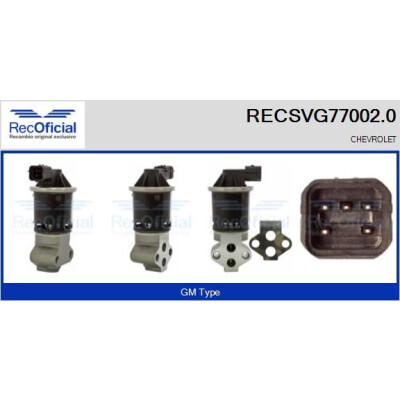 Vanne EGR RECOFFICIAL RECSVG77002.0