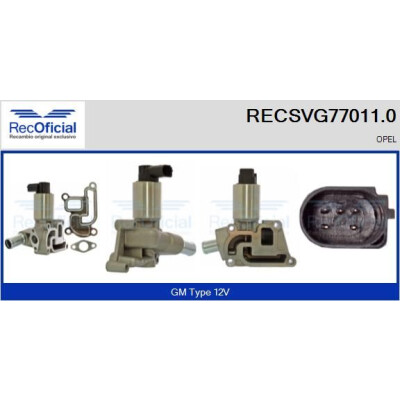 Vanne EGR RECOFFICIAL RECSVG77011.0