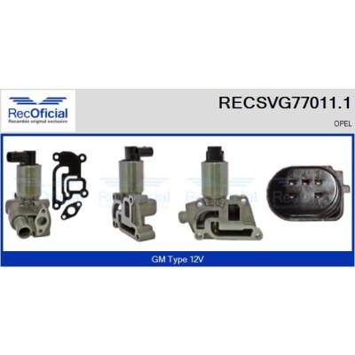 Vanne EGR RECOFFICIAL RECSVG77011.1