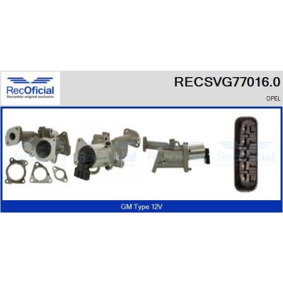 Vanne EGR RECOFFICIAL RECSVG77016.0