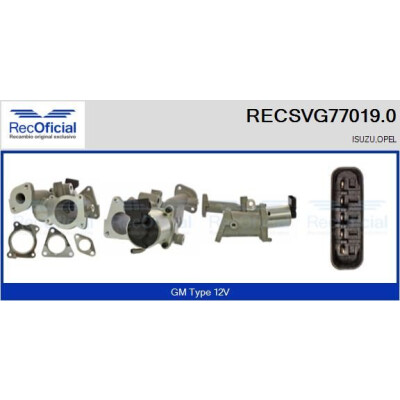 Vanne EGR RECOFFICIAL RECSVG77019.0