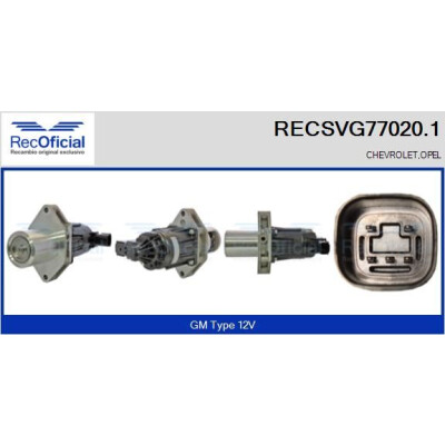 Vanne EGR RECOFFICIAL RECSVG77020.1
