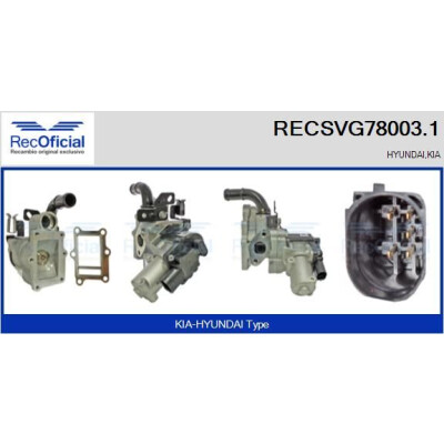 Vanne EGR RECSVG78003.1
