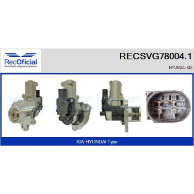 Vanne EGR RECSVG78004.1