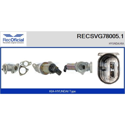 Vanne EGR RECSVG78005.1