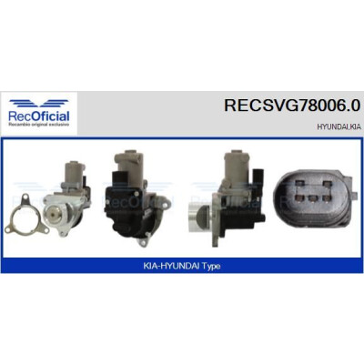 Vanne EGR RECSVG78006.0
