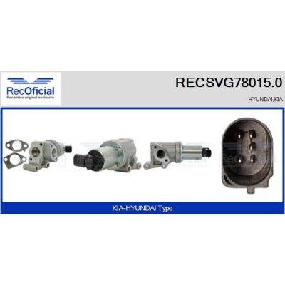 Vanne EGR RECSVG78015.0