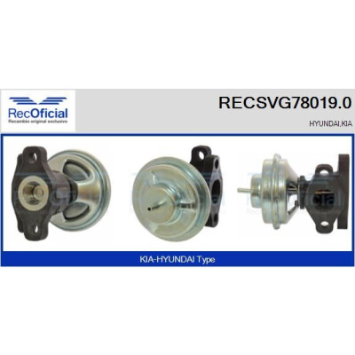 Vanne EGR RECOFFICIAL RECSVG78019.0