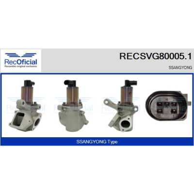 Vanne EGR RECSVG80005.1