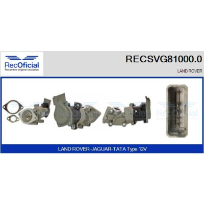 Vanne EGR RECOFFICIAL RECSVG81000.0