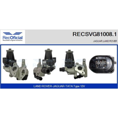 Vanne EGR RECOFFICIAL RECSVG81008.1