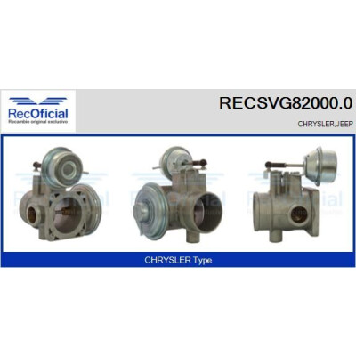 Vanne EGR RECSVG82000.0