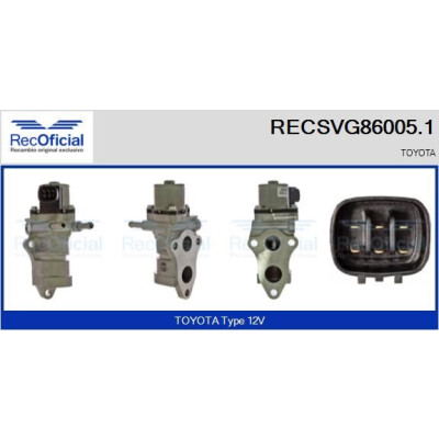 Vanne EGR RECSVG86005.1
