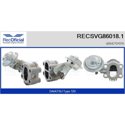 Vanne EGR RECOFFICIAL RECSVG86018.1