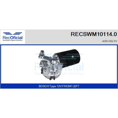 Moteur d'essuie-glace RECOOFFICIAL RECSWM10114.0