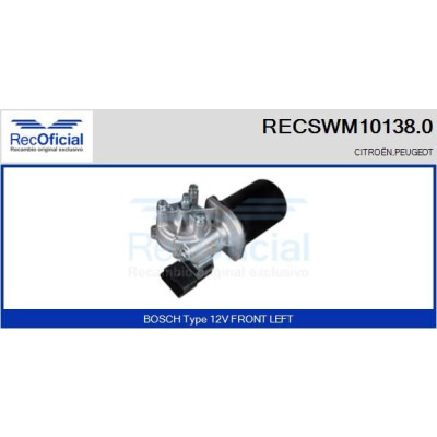 Moteur d'essuie-glace RECOOFFICIAL RECSWM10138.0