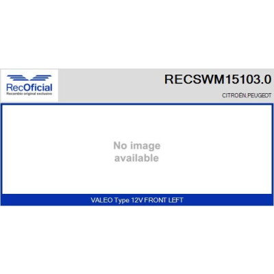 Moteur d'essuie-glace RECOOFFICIAL RECSWM15103.0