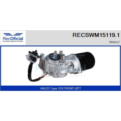 Moteur d'essuie-glace RECOOFFICIAL RECSWM15119.1