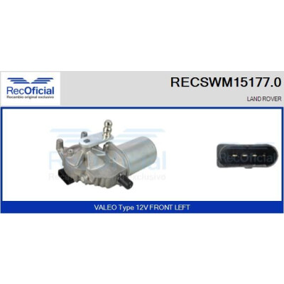 Moteur d'essuie-glace RECOOFFICIAL RECSWM15177.0