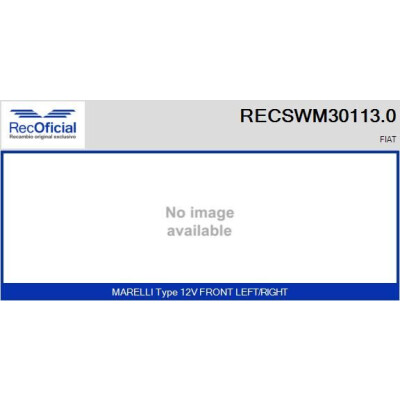 Moteur d'essuie-glace RECOOFFICIAL RECSWM30113.0