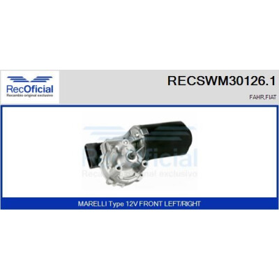 Moteur d'essuie-glace RECOOFFICIAL RECSWM30126.1