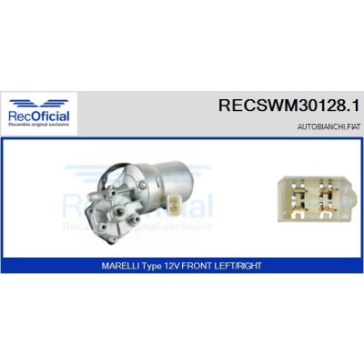 Moteur d'essuie-glace RECOOFFICIAL RECSWM30128.1
