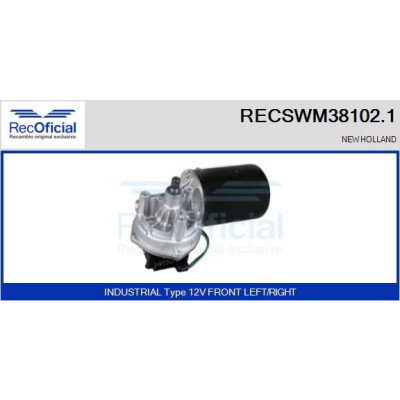 Moteur d'essuie-glace RECOOFFICIAL RECSWM38102.1