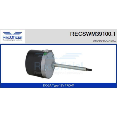 Moteur d'essuie-glace RECOOFFICIAL RECSWM39100.1
