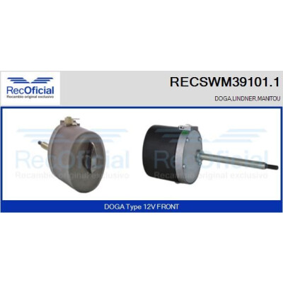 Moteur d'essuie-glace RECOOFFICIAL RECSWM39101.1