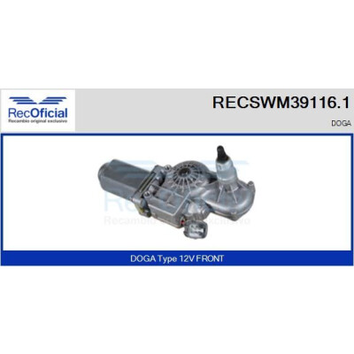 Moteur d'essuie-glace RECOOFFICIAL RECSWM39116.1