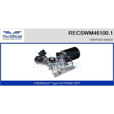 Moteur d'essuie-glace RECOOFFICIAL RECSWM46100.1