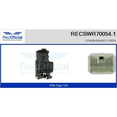 Interrupteur de fenêtre RECOFICIAL RECSWR70054.1