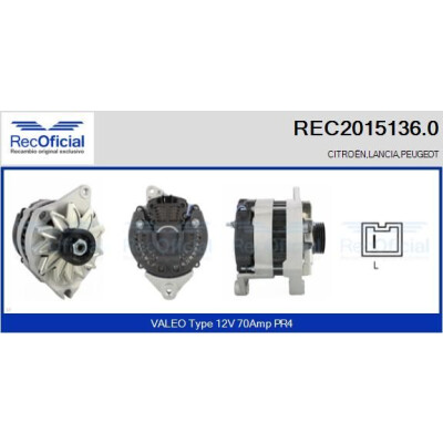 Alternateur RECOFICIAL REC2015136.0