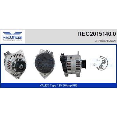 Alternateur RECOFICIAL REC2015140.0
