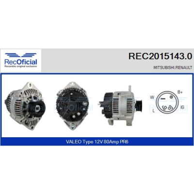 Alternateur RECOFICIAL REC2015143.0